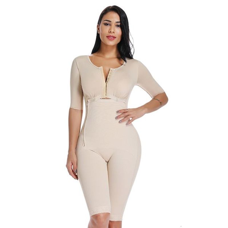 Vita pancia Shapewear Tinta unita Shapewear Petto Shapewear Alta compressione Fa Bra Vita Trainer 230317_voghion.com