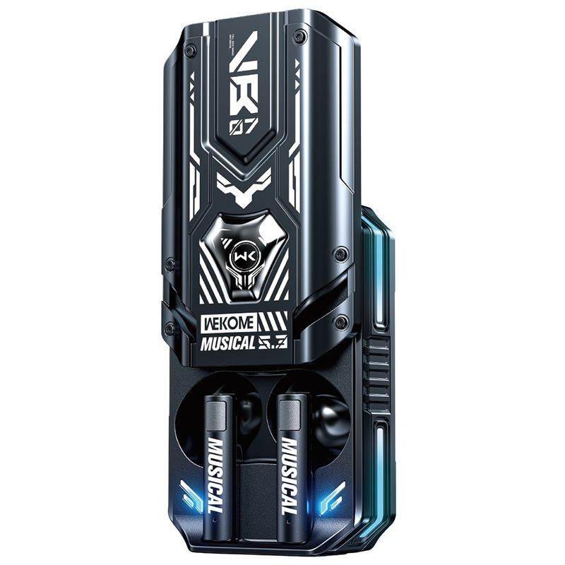 VB07 Mecha Series Blade Wireless Bluetooth Earphone (Black)_voghion.com