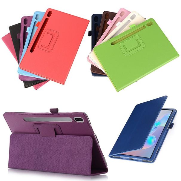 For Samsung Galaxy Tab S6 / S6 Lite /S7 T860 T865 P610 P615 T870 T875 Premium Stand Holder Protective Shell Flip Case Cover_voghion.com