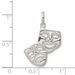 Sterling Silver Comedy/Tragedy Charm_voghion.com