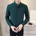 Stand Up Collar Shirt For Men, Long Sleeved Casual, Cool And Slim Fit Shirt For Men, No Ironing, Sunny_voghion.com