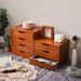 Desktop Drawer Style Small Storage Cabinet, Wooden Cosmetics And Miscellaneous Items Box_voghion.com