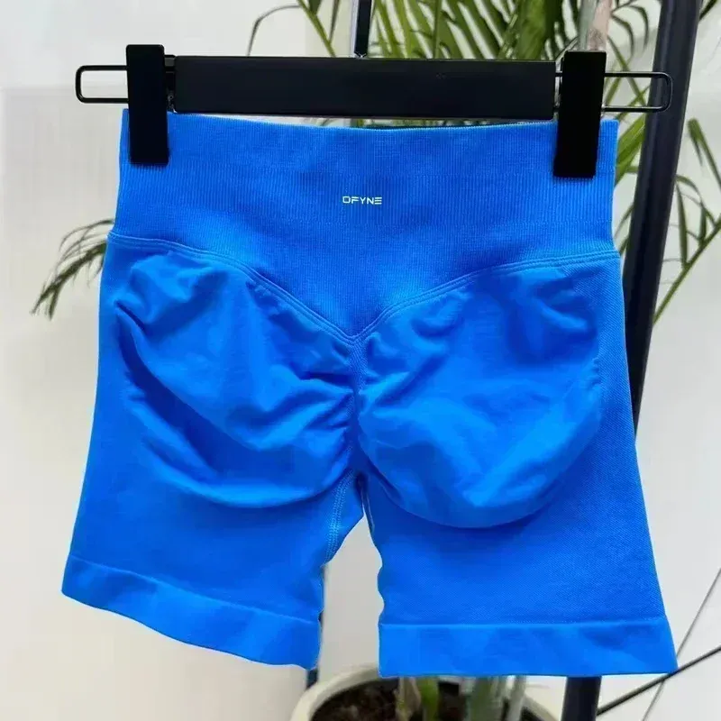 Dfyne Sports Outerwear Knead Loose Seamless Leggings Yoga Shorts Women's Belly And Butt Lift_voghion.com