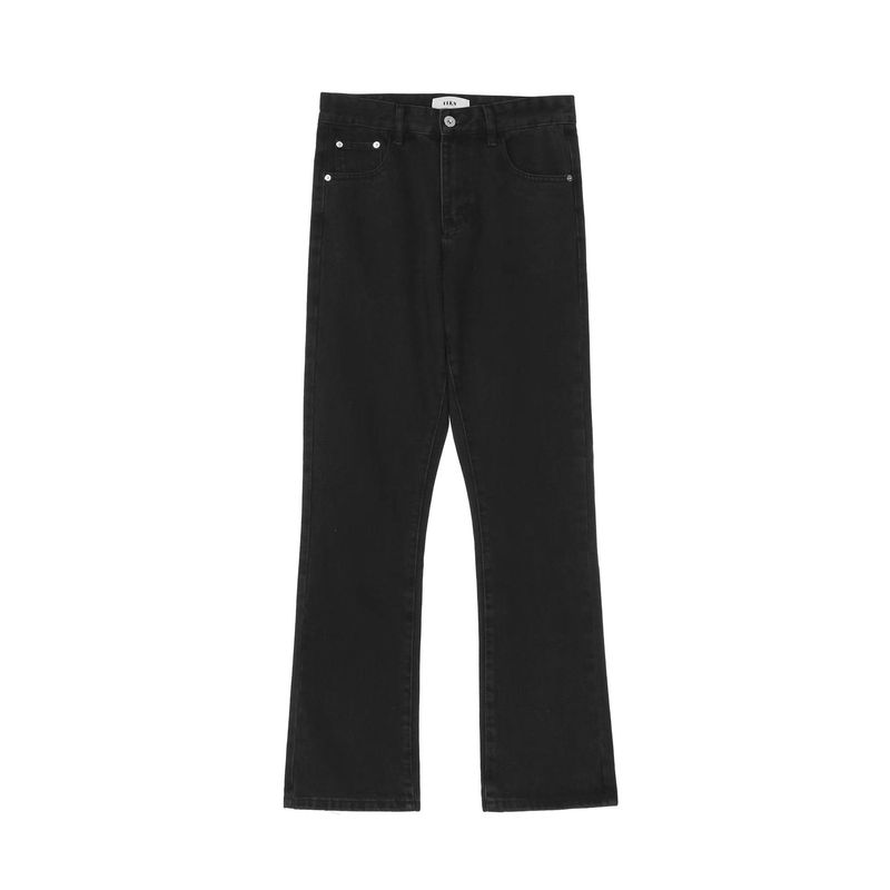 Herren Jeans Cargohose aus reiner Baumwolle Y2K Man Spring Einfarbig Reißverschluss Gerade Mehrere Taschen Arbeits Baggy Pants Streetwear Hose Jeans_voghion.com
