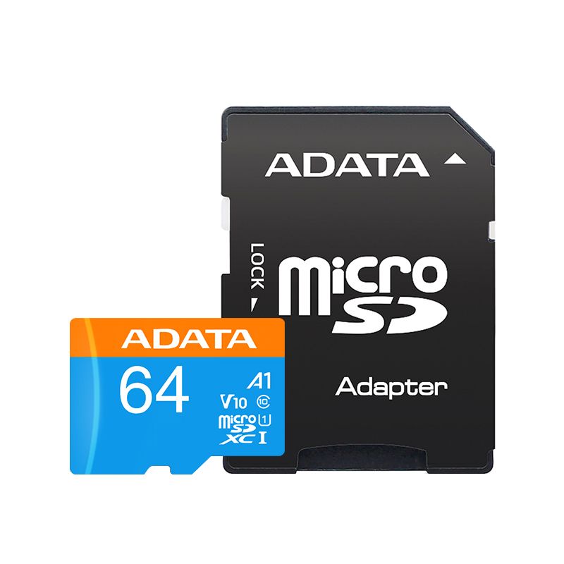 ADATA A1 V10 MicroSD 32GB 64GB 128GB 256GB Original Class 10 Memory For Phone Storage Flash TF Card With Adapter_voghion.com