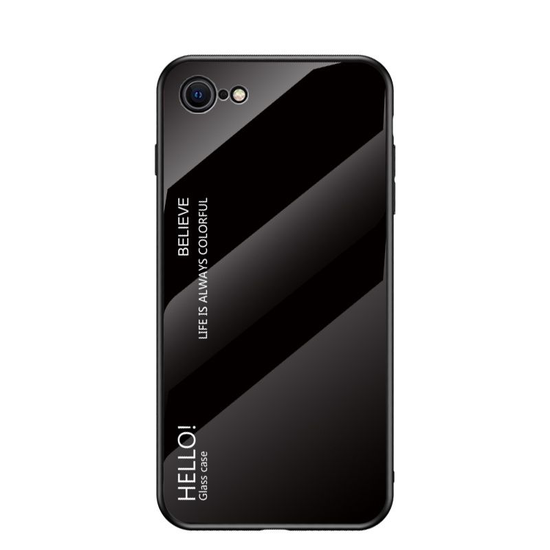 Coque arrière en verre trempé mince antichoc pour iPhone, compatible modèles SE3, SE2, 13, 12, 11 Pro Max, Mini XS, XR_voghion.com
