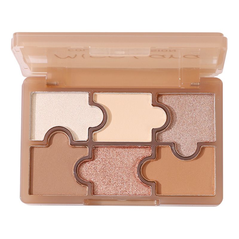 MissLara Sechs Puzzle Matte Platte Erde Farbe Student Licht Make-Up Neue Lidschatten_voghion.com