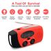 Multifunctional Hand radio Solar Crank Dynamo Powered AM/FM/NOAA Weather Radio Use Emergency LED Flashlight Power Bank_voghion.com