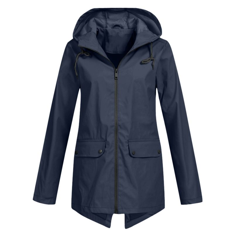 jackets spring autumn women Raincoat Windbreaker Waterproof sports Hiking coats 2021 Female Zip Up Windproof Pocket_voghion.com