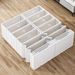 Double Row Foldable Shoe Storage Cabinet - No Assembly Clear Stackable Shoe Organizer (Multi-Layer Dustproof Shoe Display Case)_voghion.com