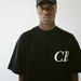 Cole Buxton's niche minimalist fashion label CB letter printed men's and women's OS short sleeved T-shirt_voghion.com