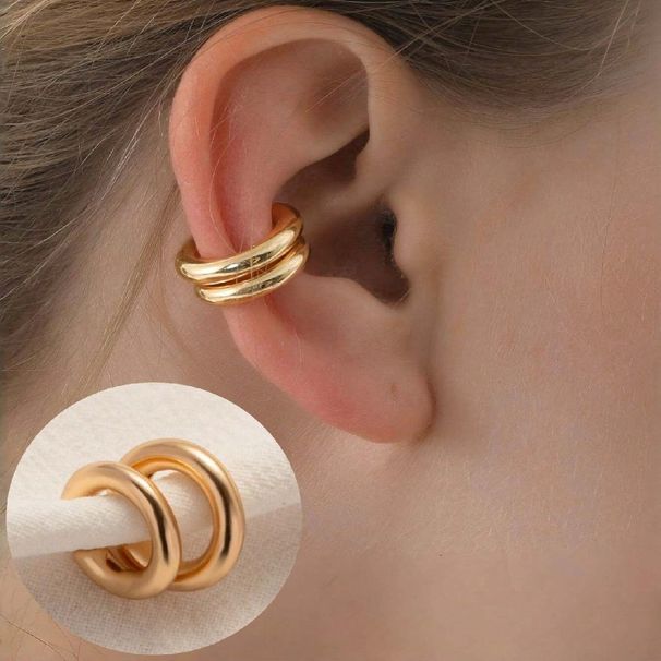 Aurora Atelier Fashion Orecchini a clip a forma di C con cerchio liscio per donna, leggeri, non perforanti, per cartilagine, da indossare tutti i giorni, gioielli e regali 2025_voghion.com