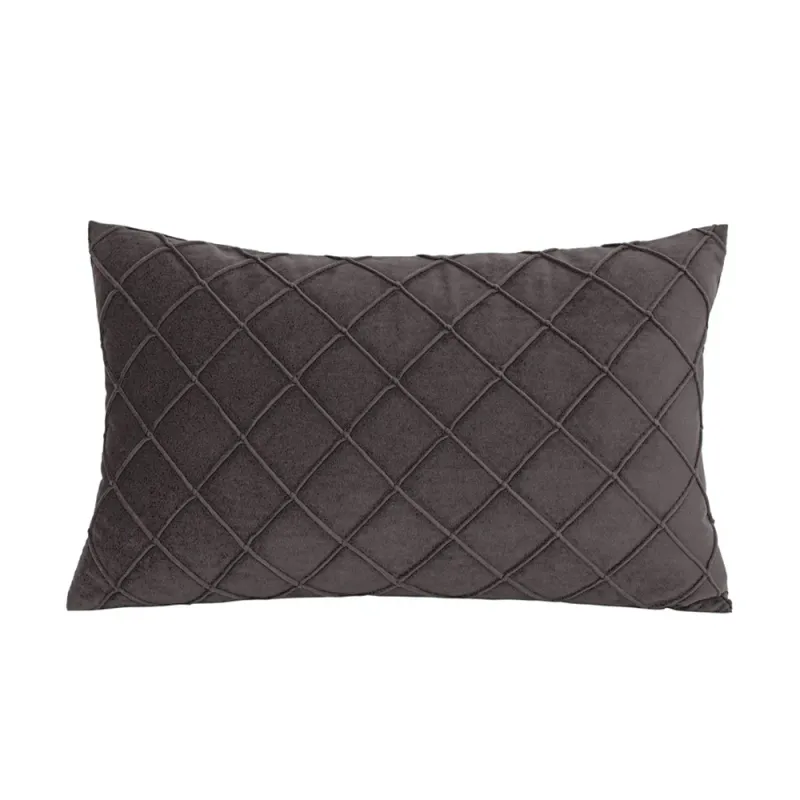Gray Cushion Cover For Sofa Living Room 30x50 Pillow Cover Soft Velvet Bedroom Pillowcase Home Decor Nordic Style Funda Cojin_voghion.com