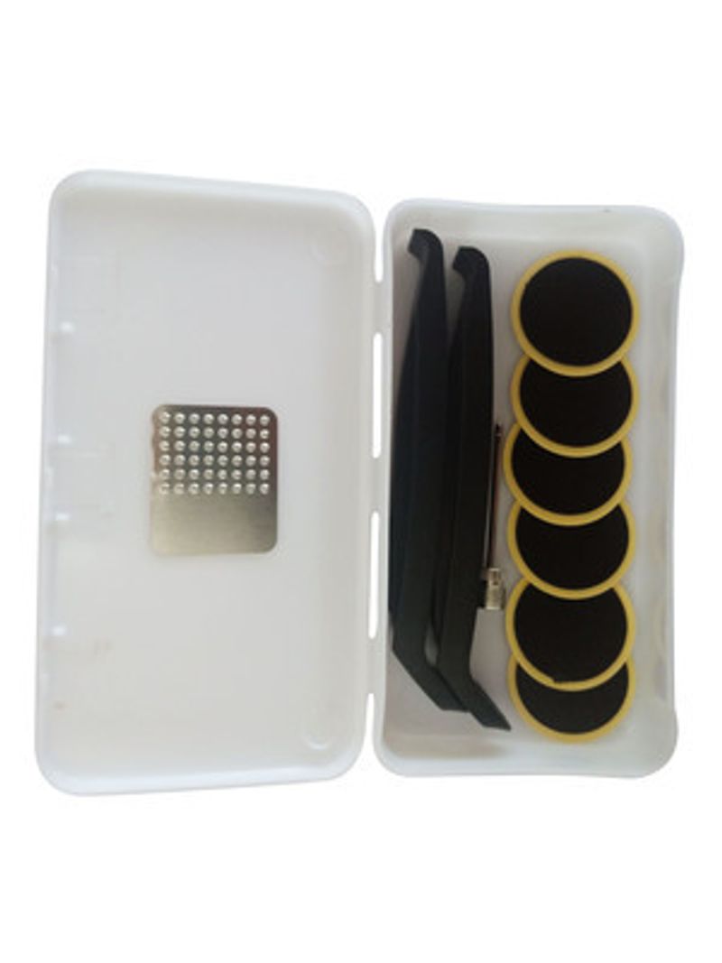 Bicycle glue free patch, bicycle inner tube white box tire patch set, riding supplies_voghion.com
