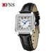Elegant Square Women's Watch With Diamond Accents - Stainless Steel Strap & Mineral Glass - Quartz Movement - Water Resistant 30M_voghion.com