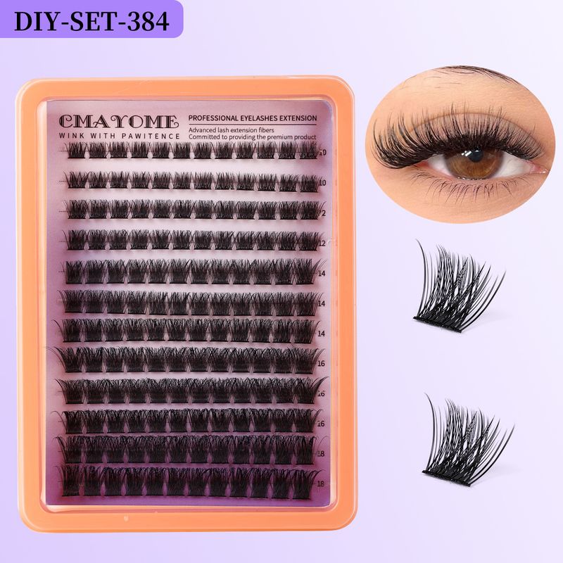 False Eyelashes Diy Single Cluster Hair False Eyelashes Naturally Thick B Curvature Segmented 10-18m Eyelashes_voghion.com