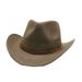 Cowboyhatt Fårfilt topphatt Västerländsk herrhatt ullfiltmössa jazzmössa herrhatt_voghion.com