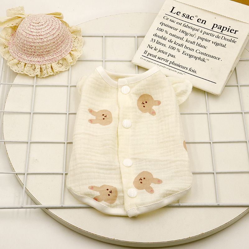 Pet Spring Summer Ins Japanese Korean Cat French Bulldog Plus Size Dog Home Clothes_voghion.com