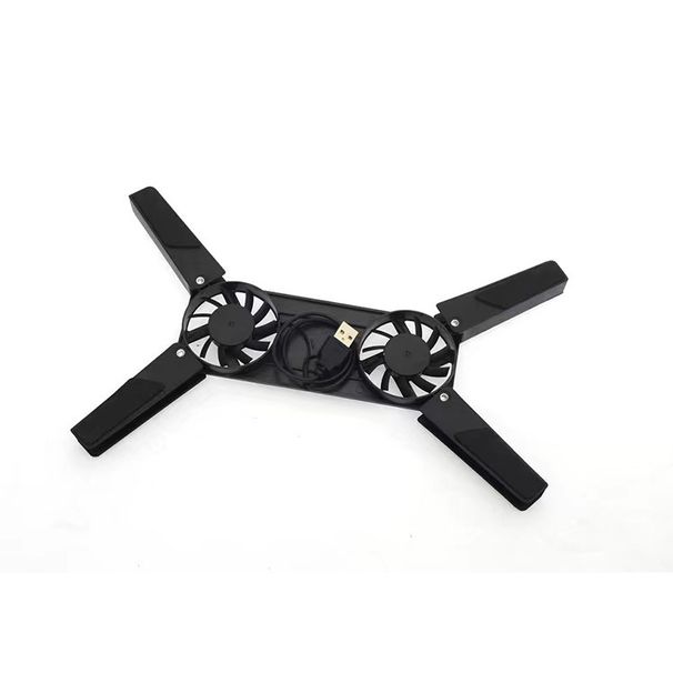 Portable notebook mini usb interface folding dual fan radiator Xiaoqiang cooling base frame silent cooling_voghion.com