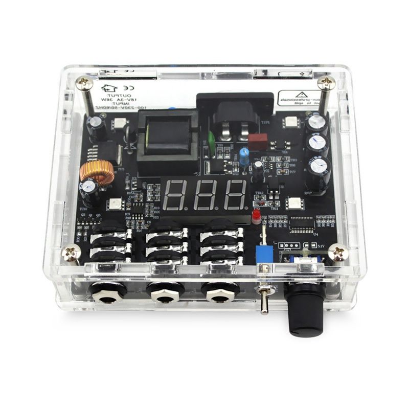 Transparent acrylic power supply, foot switch, high power regulator, tattoo equipment_voghion.com
