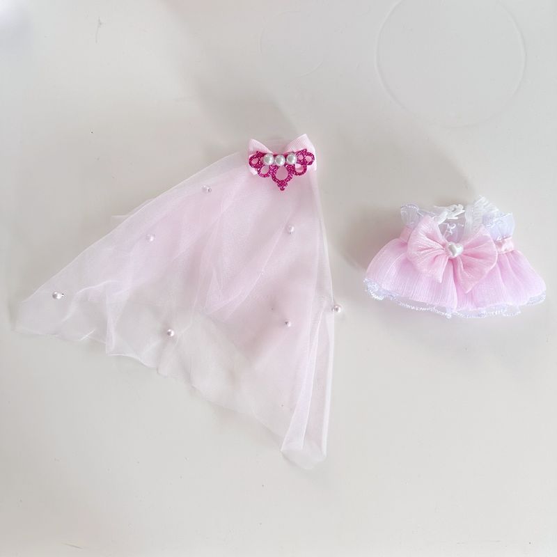 Roupas apenas] LBB Boneca Roupas Chaveiro Pingente Roupas de Bebê Terno Terno Vestido de Noiva Primeira e Segunda Geração Universal_voghion.com