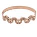 Crown Roségold Multicolor Titanstahl Armband mit lichtechtem Verschluss und offenem Diamantenbesatz_voghion.com