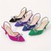 Women's Rhinestone Bowknot Decor High Heel Sandals With Ankle Strap_voghion.com