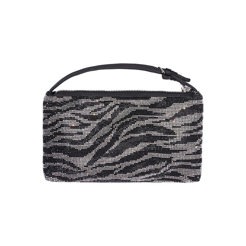 2023 New Women's Evening With Rhinestone Texture Niche Design Shoulder Internet Celebrity Ladies Handbag Small Bag_voghion.com