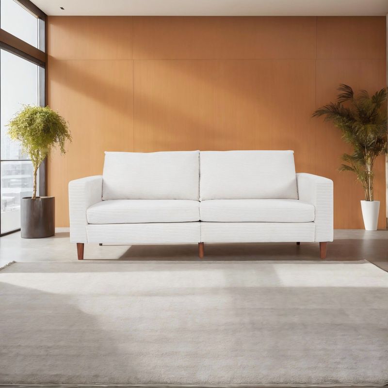 Corduroy, Modern Style Solid Color Sofa, Multi-Person Sofa, Suitable For Living Room And Office_voghion.com