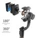 Stabilizzatore video AI FGCLSY 2024 Bluetooth Selfie Stick Treppiede Gimbal Stabilizzatore per riprese verticali in diretta su smartphone_voghion.com
