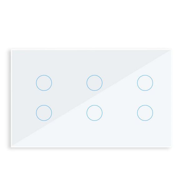 AUBESS Tuya WIFI Smart 147 Tipo Pannello Touch in Vetro Interruttore 6/8/10 Gang Interruttore da Parete per Luce Alexa Google Home Controllo App_voghion.com