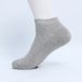 Herrenbekleidung Baumwolle einfarbig Mode einfache Mesh atmungsaktive Sport Freizeit niedrige kurze Röhrenbootssocken_voghion.com