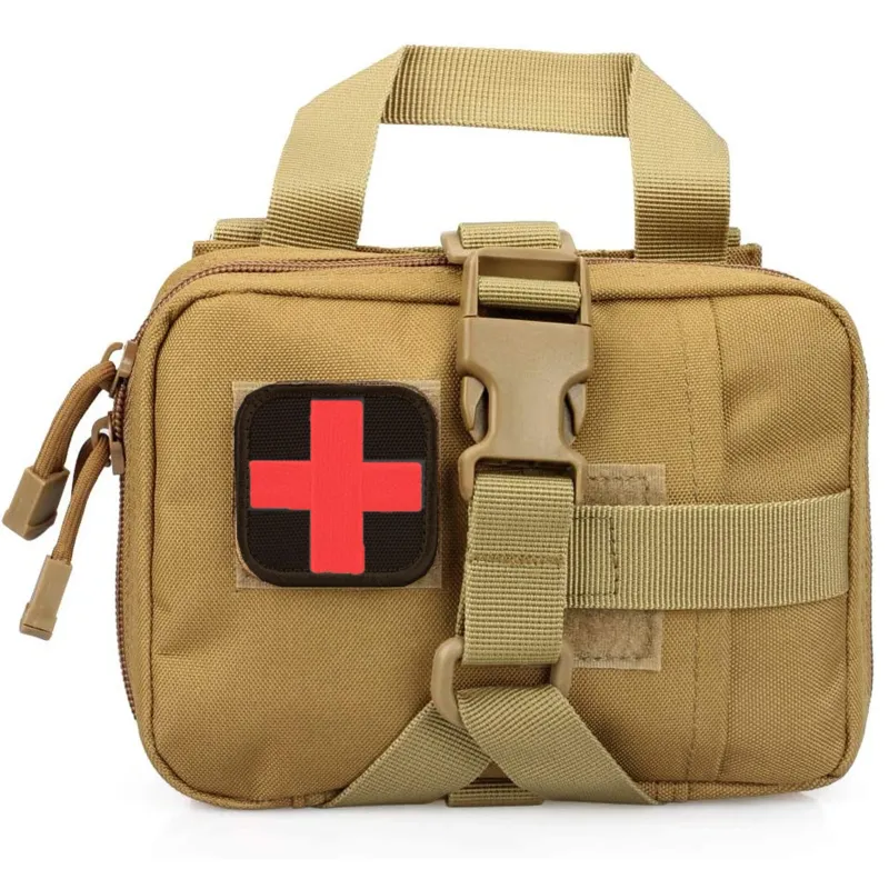 Bolsa táctica EMT mejorada, kit médico Molle desprendible IFAK, botiquín de primeros auxilios, bolsa de supervivencia para viajes, senderismo y exteriores_voghion.com