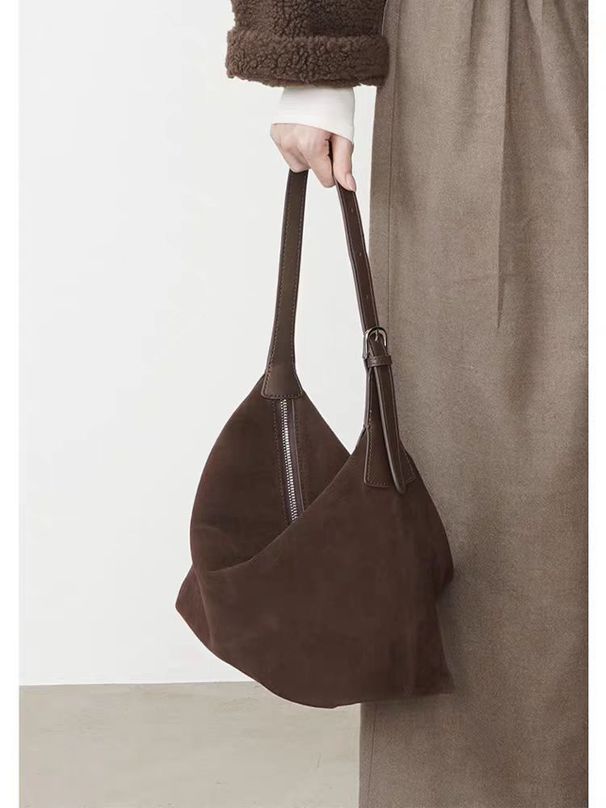 Ručna torba od matirane brušene kože za žene, nova vrhunska torba za knedle za jesen i zimu 2024., preko jednog ramena, ispod pazuha._voghion.com