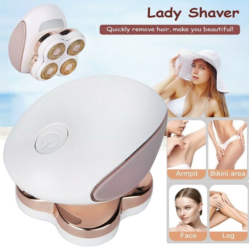 Épilateur électrique pour femmes, rasoir étanche pour le corps et le visage_voghion.com