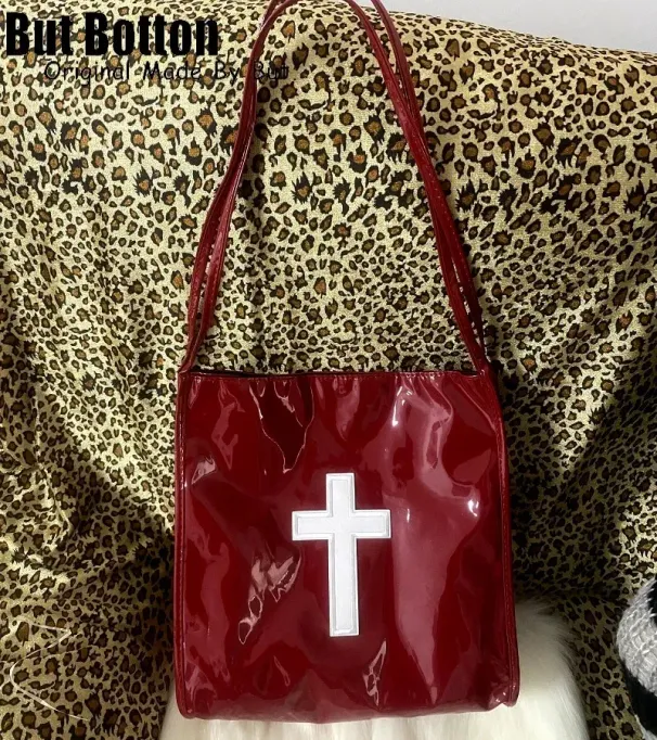 Haruku Donne Y2K Borse a Tracolla Tote Gotico Halloween Signore Metallo Punk Sottobraccio Borsa Grande Capacità Borsa a Mano Donna 241128_voghion.com