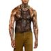 Vêtements pour hommes gilet résille maille gilet transparent hommes sens de la perspective respirant en forme de I gilet en maille à la mode garçons_voghion.com