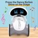 Robô inteligente infantil, programação interativa de indução para pais e filhos, brinquedo elétrico, luz, música, robô dançante_voghion.com