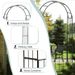 Garden Arch Arbor Trellis with Gate Patio Plant Stand Archway_voghion.com