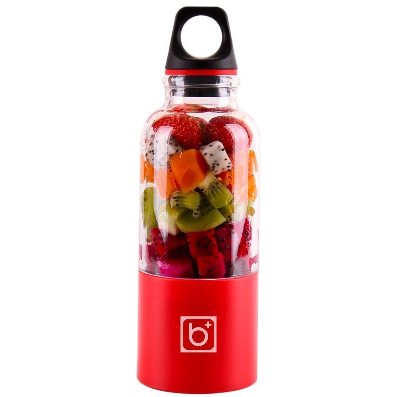 ​​Portable USB Rechargeable Mini Juicer Blender - 4 Blades, 500ml Capacity, Travel-Friendly, For Smoothies, Ice Crushing & More​_voghion.com