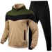 For Autumn And Winter Men's Sweater Suit Men's Casual Hoodie Multi-Color Coat Two-Piece Set_voghion.com
