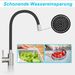 Glitzerlife Wasserhahn Küche Küchenarmatur Schwarz - Armatur Edelstahl Mischbatterie 360°Drehbar Spültischarmatur Küchenwasserhahn Mit Flexibler Auslauf Hochdruck_voghion.com