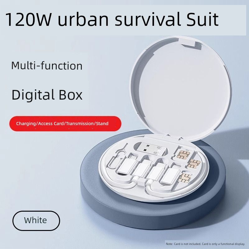 Unbeatable Quality [Buy Get One Free] 120W Multifunction Data Urban Survival Applicable To Huawei Iphone 15 Xiaomi Smartphone Tablet_voghion.com
