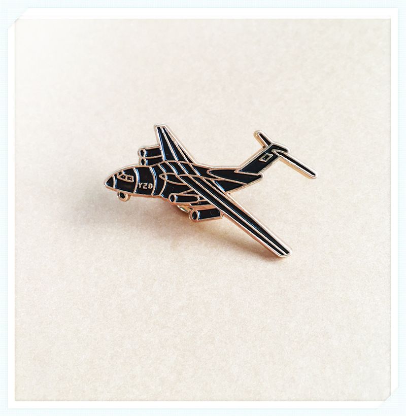 Black Metal Airplane Brooch Ghostbusters Back To The Future Time Travel Machine Anime Badge Pin Accessories_voghion.com