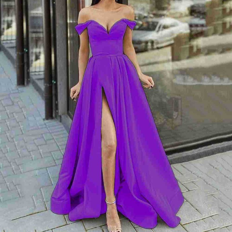 Abito da sera da donna nuova vendita calda estiva abito sexy sottile forgiato abito da ospite a V profondo_voghion.com
