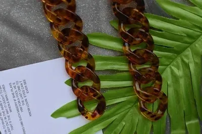 Fish Bone 30-120cm Borsa a mano con catena in resina acrilica Borsa da donna colorata alla moda in plastica Accessori Tracolla 241115_voghion.com