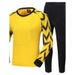 Fußballtorwartuniform, Fußballtrikot mit Ärmeln und Shorts, Dragon's Door-Uniformset, mit langen Hosen_voghion.com