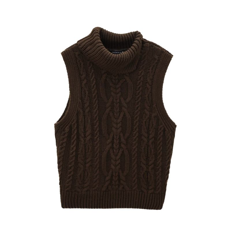 Women's clothing 2024 autumn and winter new style eight strand knitted vest_voghion.com