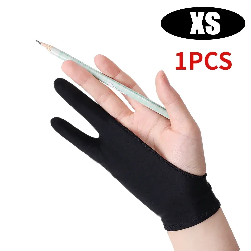 Anti-Touch Two-Finger Hand Gloves For Tablet Digital Board Screen Touch Drawing Anti-Fouling Oil Painting Art Supplies_voghion.com