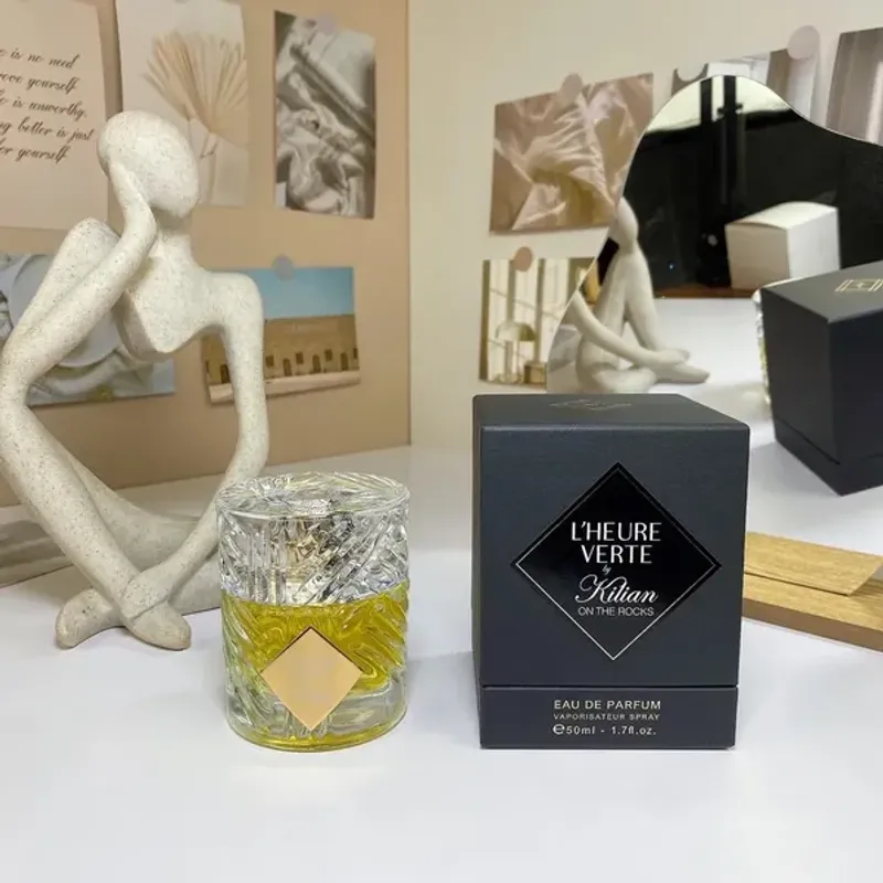Kilian Perfume 50ml ANGELS SHARE APPLE BRANDY ROSES ON ICE L'HEURE VERTE BLUE MOON GINGER DASH Parfums Cologne Spray_voghion.com